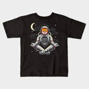 Astronaut Yoga Shiba Inu Coin To The Moon Crypto Token Shib Army Cryptocurrency Wallet HODL Birthday Gift For Men Women Kids T-Shirt